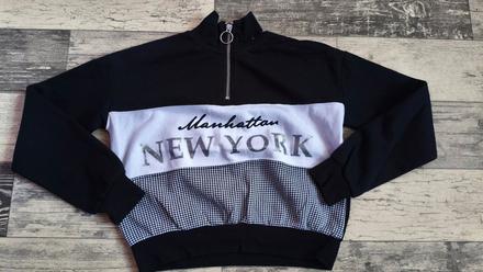 Mikina do pasu croptopová dívčí 134/140, h&m,134