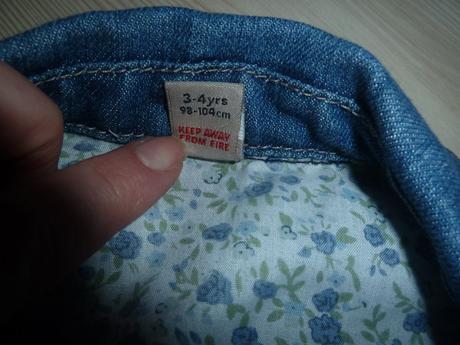 Riflová, džínová bunda, tu,98