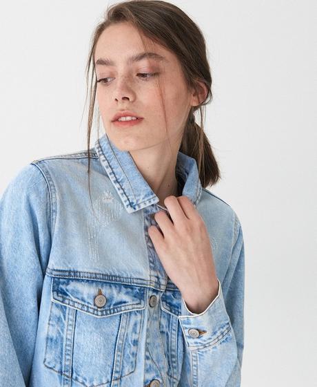 Džínová bunda nasa house oversized vel. m, house,m