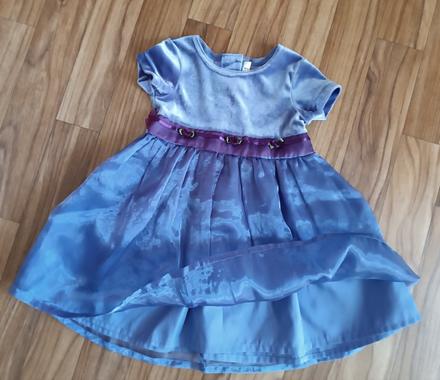 Sametové vánoční šaty, zn.george, vel.86/92, george,86