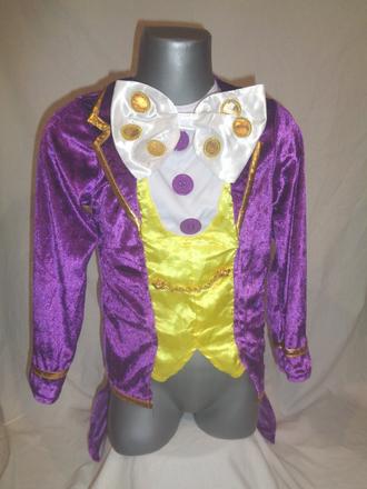 Karneval - krásný fialový fráček - 110/116,