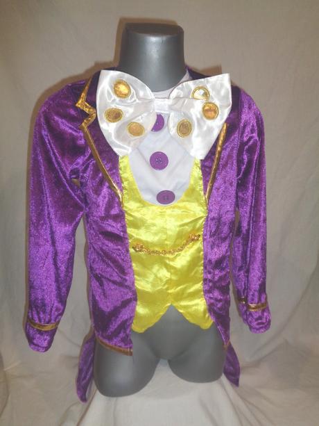 Karneval - krásný fialový fráček - 110/116, 