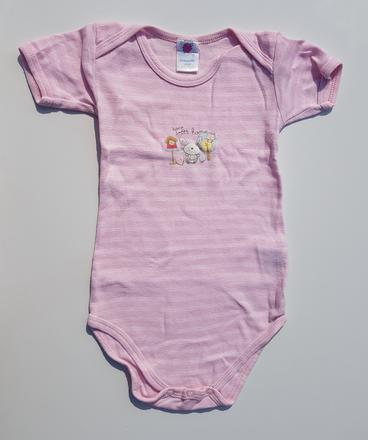 D169 2x dívčí body s kr. rukávem zajíček v. 86-92, 86