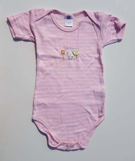 D169 2x dívčí body s kr. rukávem zajíček v. 86-92, 86