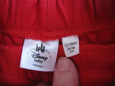 Bavlněné červené šortky,kraťasy-disney, disney,86