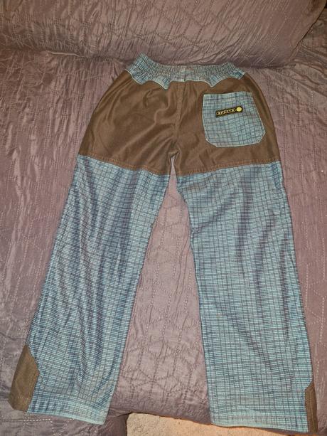 Lehké modré kalhoty vel. 122, 122