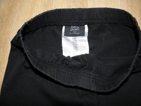 Černé legíny s kamínky zn. kiki&koko vel.122, kiki&koko,122