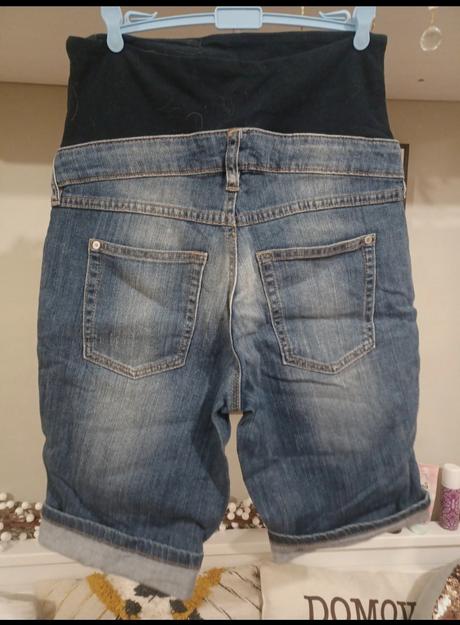 Těhotenské džínové kraťasy, těhotenské šortky, h&m,s