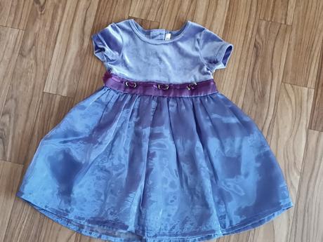 Sametové vánoční šaty, zn.george, vel.86/92, george,86