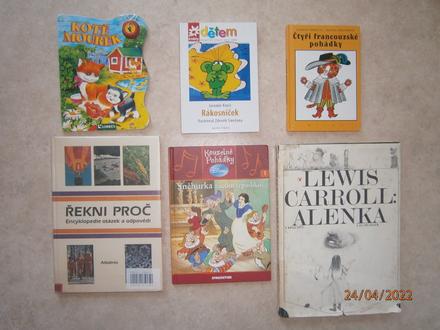 Knihy pro děti - sněhurka, rákosníček, pohádky,