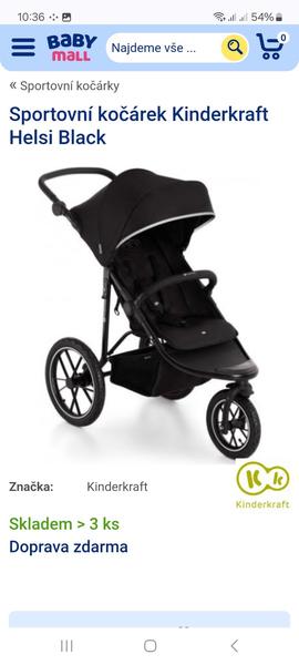 Zkušenosti s kočárkem Kinderkraft Helsi Black do terénu?