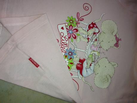 Růžové tričko lillebi myšky vel. 98 zn. steinbeck, 98