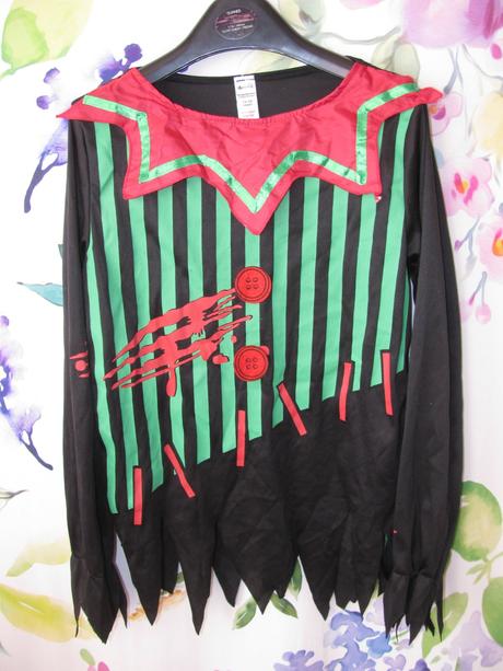 Karnevalový kostým-zlý šašek, zombie halloween, 