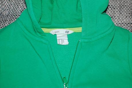 Sytě zelená mikina hm, velikost uvedena 92, h&m,92