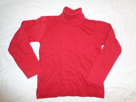 Červený bavlněný rolák 98/104, lupilu,98 / 104