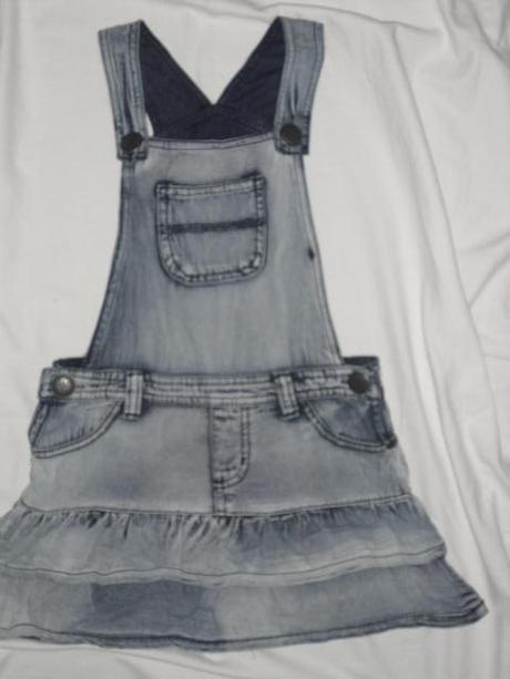 Luxusní laclová sukýnka z odlehčené rifloviny, denim,116