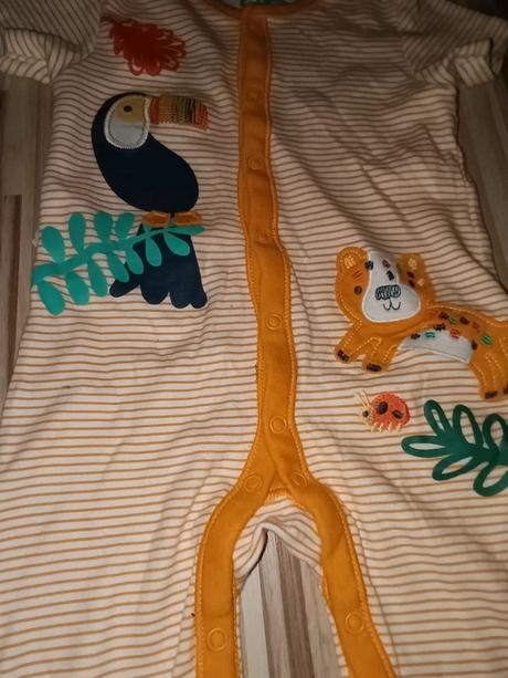 Proužkovaný overal se zvířátky 86 nutmeg, nutmeg,86