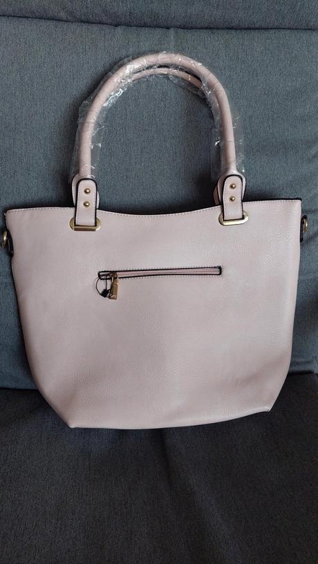 Větší světle růžová kabelka - sleva,