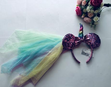 An9/ čelenka se závojem unicorn minnie, h&m