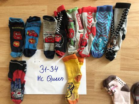 Mcqueen 11 paru ponozek 31-34 velikost, disney,31