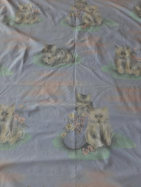 Povlečení  do postýlky kočička, šířka (cm): 90,délka (cm): 130