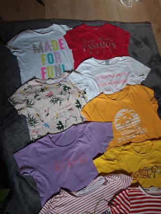 7x triko tričko i jednotlivě, 134