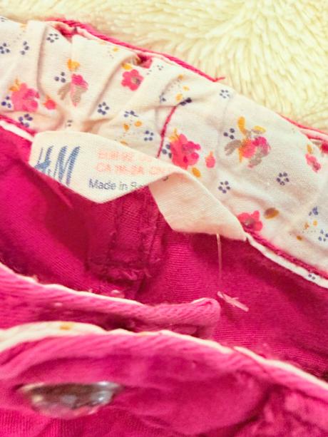 92 ruzove kalhoty infinity a h&m, h&m,92