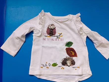 Tričko s flitry, nutmeg,74