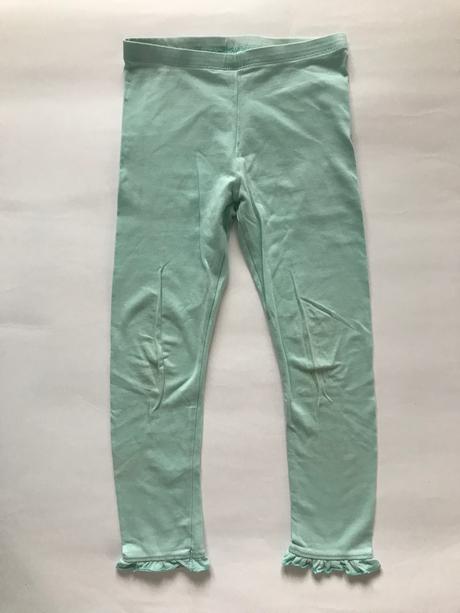 Světle modré leginy s volánky, 110