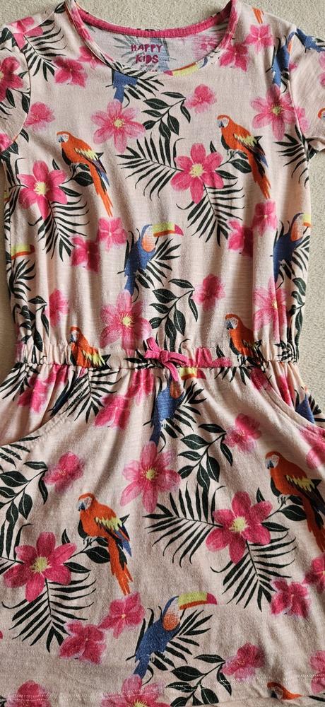 Letní dívčí overal, tchibo happy kids, vel.134/140, tcm,134