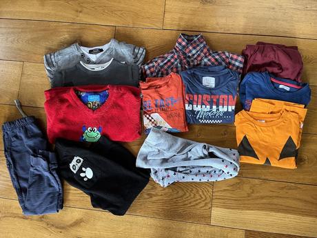 Set oblečení pro kluky - 12ks, vel. 2-4 roky, 104–116