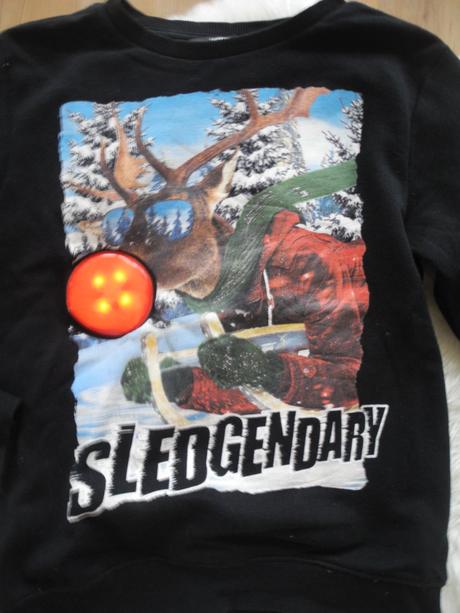 Mikina vánoce svítící, 140