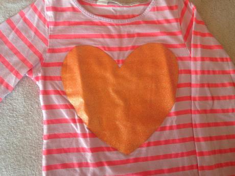 Dívčí halenka srdce, h&m,104