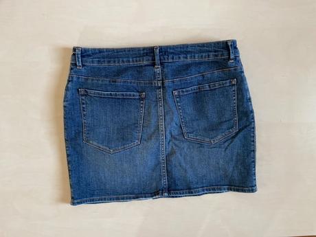 Džínová minisukně, vel m, hm, h&m,m