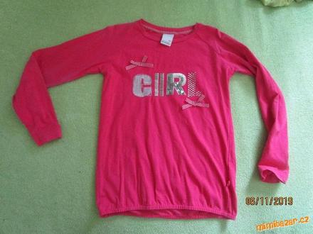 Triko růžové 140 girl, 140