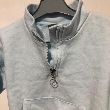 Bledě modrá crop mikina, 110