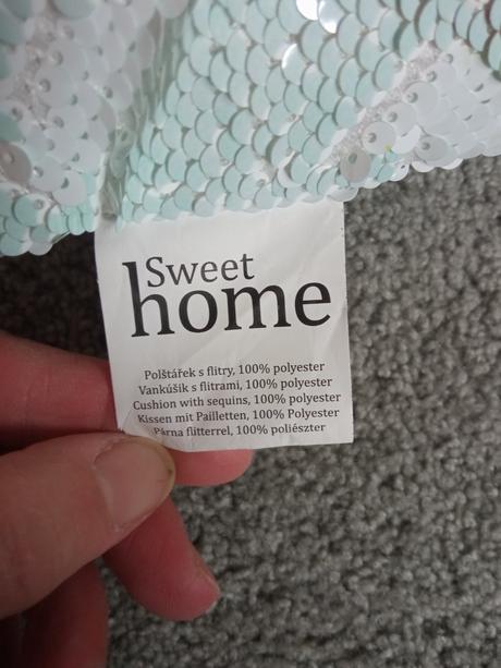 Flitrový měnící se polštář, 