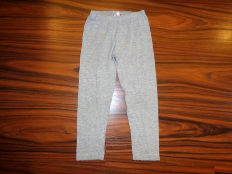 Šedé melírované legíny s obháčkováním, topolino,110