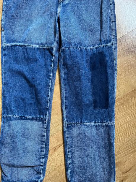 Džíny, rifle s laclem, zahradníky, s