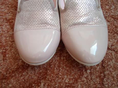 Růžové boty polobotky baleríny, nelli blu,36