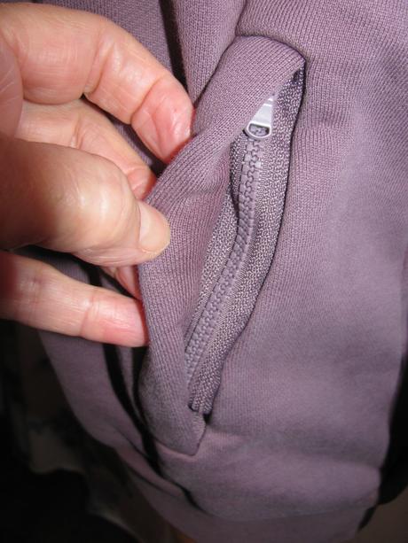 Dámská, dívčí bavlněná fialová mikina, s