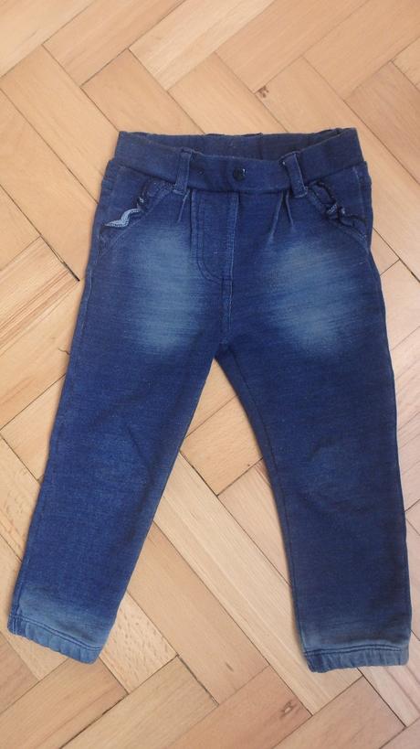 Elastické kalhoty ala džíny, coccodrillo,86