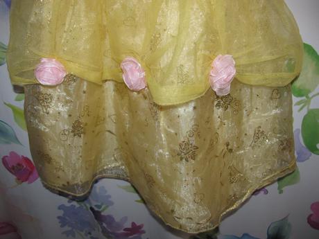 Kostým-zlato žluté šaty princezna bella, 