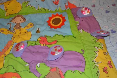 Deka hrací obdélníková zoo babymix 110x100 cm,