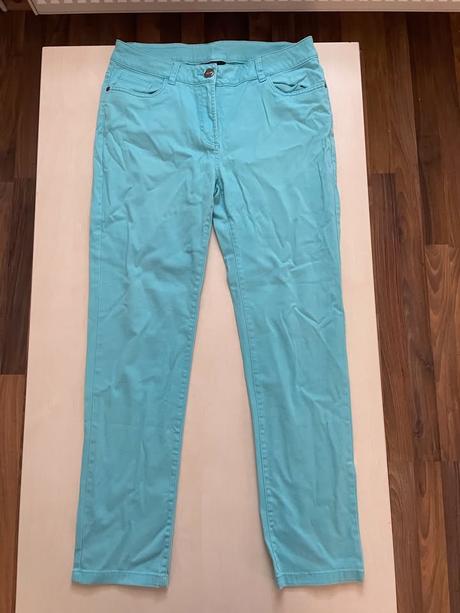 Světle modré džíny/kalhoty, vel m, ff, f&f,m