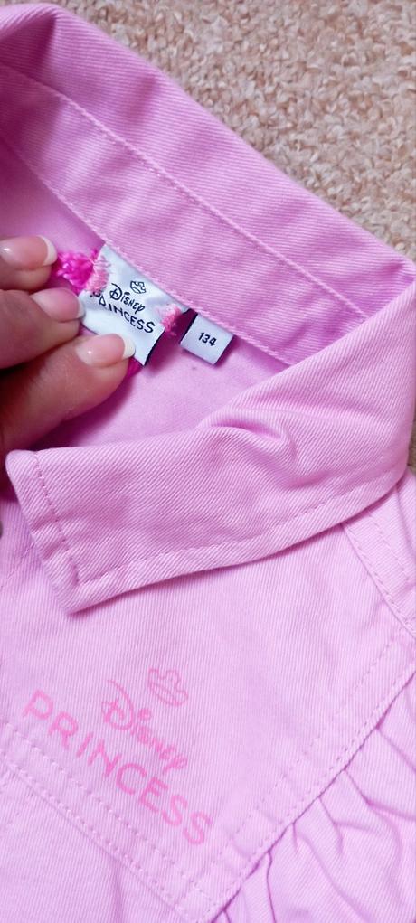 Riflová bunda zn."disney princess" vel."134", disney,134