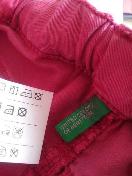 Benetton luxusní rifle kalhoty xs, 110, benetton,110