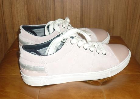 Pudrově růžové dámské kož. tenisky tommy hilfiger, tommy hilfiger,39