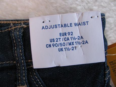 Džínové elastické kraťasy unisex, denim,92
