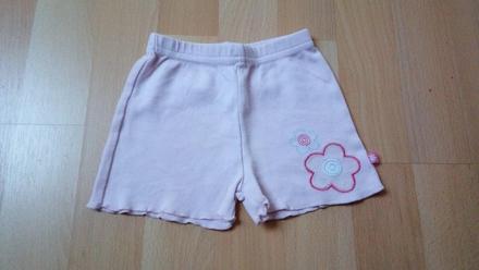 Kraťasy pro holčičky - sv. růžové, vel. 3-9 měs., new baby,68